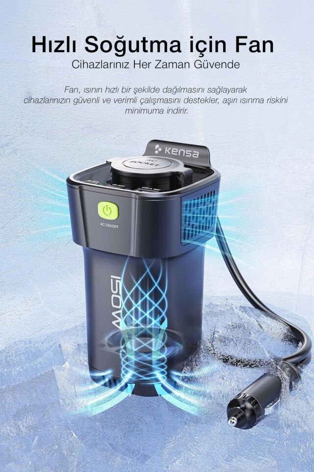 5’i 1 Arada 150W Araç Elektrik Adaptörü