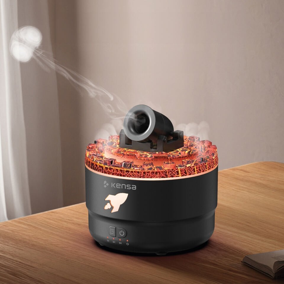 Volkanik Işıklı Ultrasonik Aromaterapi Difüzör