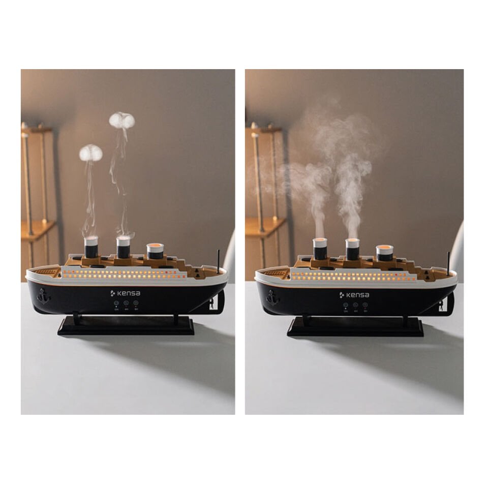 Cruise Ship Model Ultrasonik Aroma Difüzörü & Nemlendirici