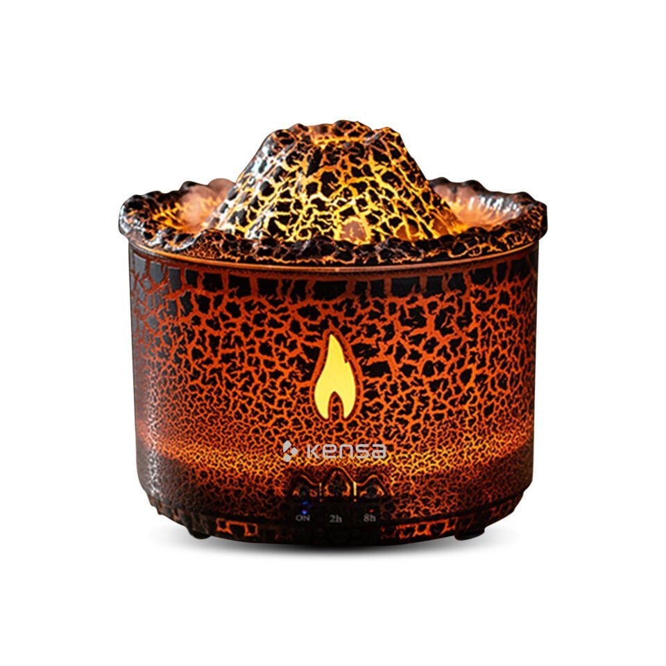 Volkan Efektli Aromaterapi Difüzörü & Nemlendirici